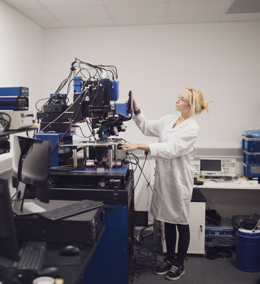 Person working in their lab